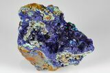 Azurite Crystals with Malachite & Chrysocolla - Laos #178176-1